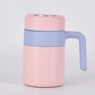 500 ml de capacidad de acero inoxidable 316 tazas de mango tazas de té con filtro de té logotipo personalizado