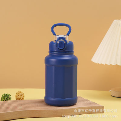 Diseño CLÁSICO Mejor botella de agua deportiva de acero inoxidable aislada de doble pared de 1000 ml para adultos