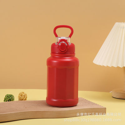 Diseño CLÁSICO Mejor botella de agua deportiva de acero inoxidable aislada de doble pared de 1000 ml para adultos