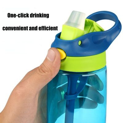 En stock 500ml personalizado Bebidas para niños Botella de agua sin BPA Botella de bebida de plástico