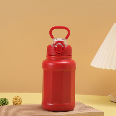 Botella de agua deportiva aislada de acero inoxidable de doble pared para camping ecológico
