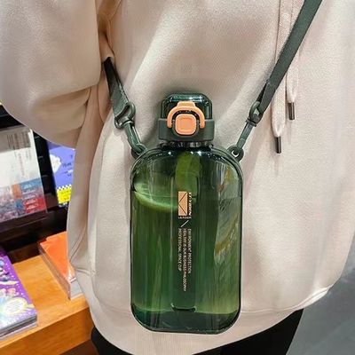 Logotipo personalizado Botellas de agua transparentes cuadradas de 750 ml para gimnasio Deporte plástico a prueba de fugas