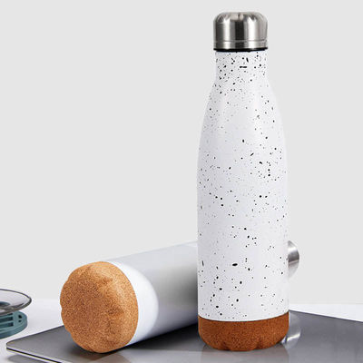 Botella de agua deportiva de acero inoxidable de diseño personalizado de 500 ml con aislamiento de doble pared