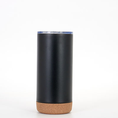 0.5KG Blanco Negro Doble Pared Vacuo aislado Taza de café de acero inoxidable con tapa