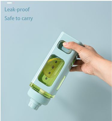 Material 700ml Botella de plástico portátil de alta temperatura resistente para acampar