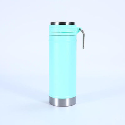Logotipo personalizado 750 ml de vidrio de vacío de acero inoxidable para viajes