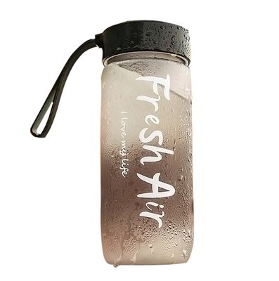 Botella portátil de agua congelada de 600 ml para viajes y deportes Diseño a prueba de fugas