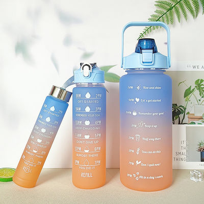 3 piezas en 1 conjunto de botellas de agua duraderas de seguridad para sus necesidades de hidratación.
