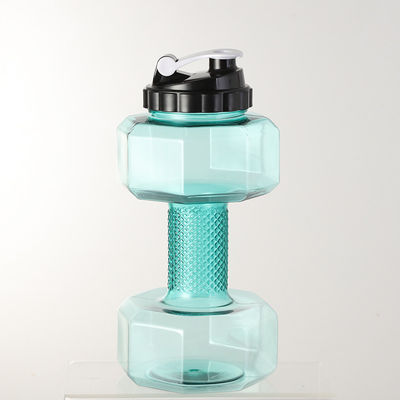2.2L botella de agua en forma de mancuerna para ejercicios de acondicionamiento físico gran capacidad y sostenible