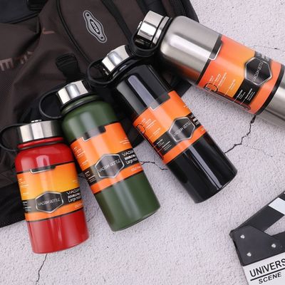 800 ml de gran capacidad de acero inoxidable vaso aislado al vacío con diseño amigable para viajar
