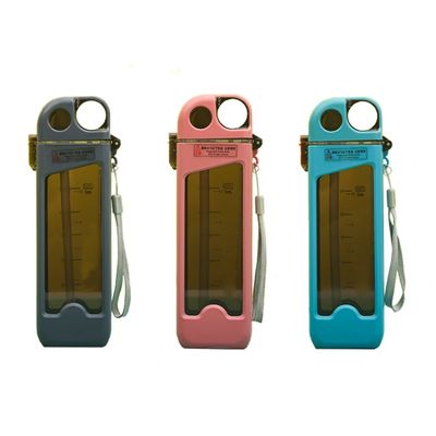 Popular Botella de agua para viajes al aire libre de forma cuadrada de 350 ml de capacidad en stock y libre de BPA