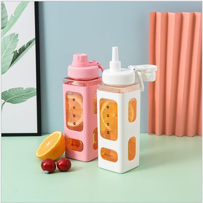 Botella de agua de Tritán simple e impermeable libre de BPA para deportes al aire libre y de gran capacidad