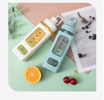 Botella de agua de Tritán simple e impermeable libre de BPA para deportes al aire libre y de gran capacidad