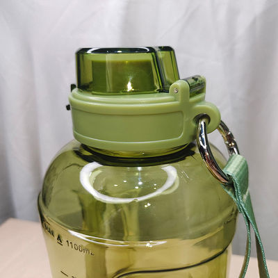 Botella de agua de Tritán de boca ancha personalizada con rendimiento de aislamiento térmico