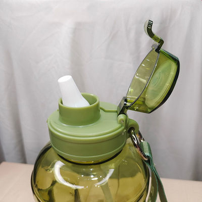 Botella de agua de Tritán de boca ancha personalizada con rendimiento de aislamiento térmico