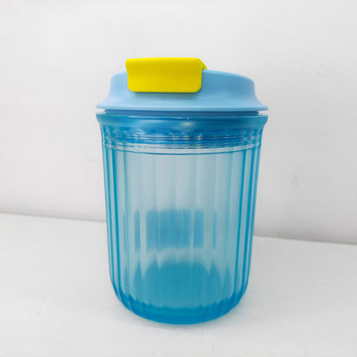 Botella portátil de agua deportiva de plástico Tritán con recubrimiento anticorrosión HTR-360-112