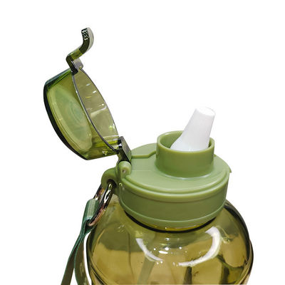 1200 ml de BPA gratis para la boca ancha Gimnasio Botella de agua de plástico motivacional para su cocina