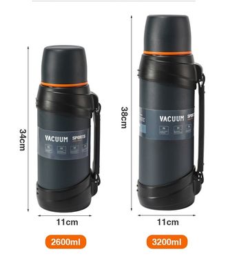 Botellas de vacío de acero inoxidable 2600ml/3200ml para viajes de negocios y deportes al aire libre