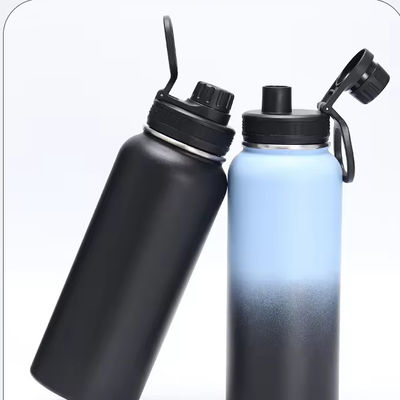 304 de acero inoxidable de gran capacidad Flasca deportiva cáliz térmico con mango y logotipo personalizado