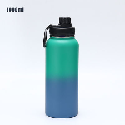 304 de acero inoxidable de gran capacidad Flasca deportiva cáliz térmico con mango y logotipo personalizado