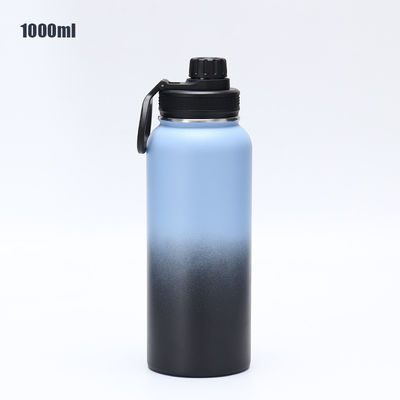 304 de acero inoxidable de gran capacidad Flasca deportiva cáliz térmico con mango y logotipo personalizado