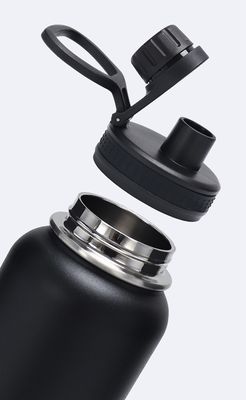 304 de acero inoxidable de gran capacidad Flasca deportiva cáliz térmico con mango y logotipo personalizado