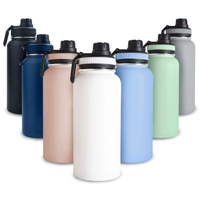 Botellas de vacío Termósidos 32OZ Logotipo personalizado de acero inoxidable Botella térmica de doble pared