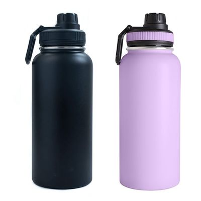 Todas las personas pueden disfrutar de 32OZ botella de agua deportiva de acero inoxidable con tapa libre de BPA