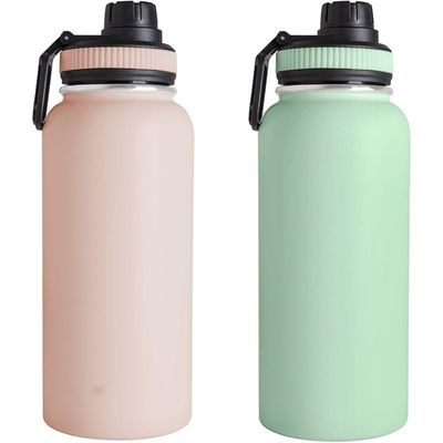 Todas las personas pueden disfrutar de 32OZ botella de agua deportiva de acero inoxidable con tapa libre de BPA