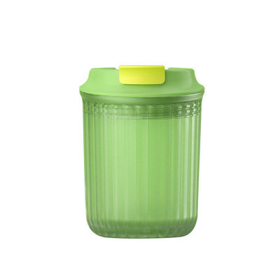 Taza de café de plástico reutilizable con tapa Tritán duradero botella de agua de doble pared