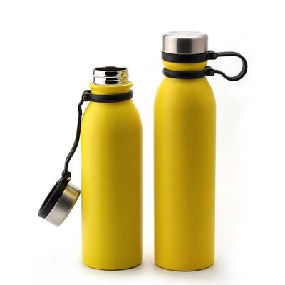 Botella térmica de logotipo personalizado de 400 ml de doble aislamiento para botellas portátiles de acero inoxidable