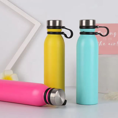 Botella térmica de logotipo personalizado de 400 ml de doble aislamiento para botellas portátiles de acero inoxidable