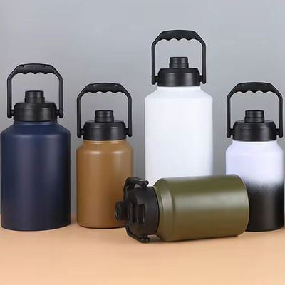 Mantener la bebida caliente fría 24 horas 2L botella de agua de acero inoxidable para viajes al aire libre