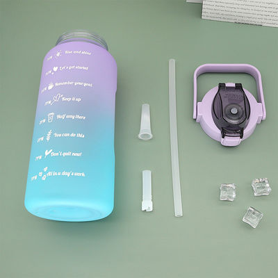 2000ml Botella de bebida de Tritán con tapa Botella de agua de fitness reutilizable para logotipo personalizado