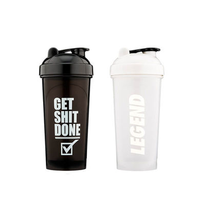 Botella de agua deportiva Protein Shaker de plástico Taza 400ml 600ml 700ml 1000ml Shaker de gimnasio