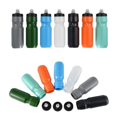 610 ml/710 ml Bebida deportiva libre de BPA Botella de agua de plástico para ciclismo de montaña Ligera