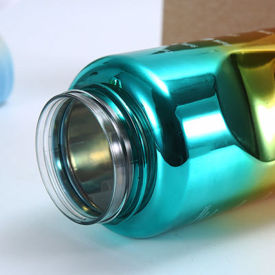3pcs Conjunto de botellas de agua de plástico motivacional con marcador de tiempo alcanzar sus objetivos de fitness