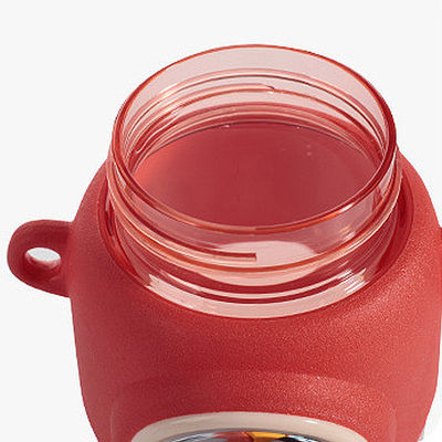 2023 Tendencia Botella de agua de plástico con doble boca y paja larga Unisex