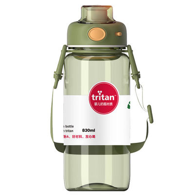 Logotipo personalizado aceptable Flasca de agua de plástico de Tritán elegante para la ocasión del campamento