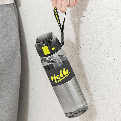 Botellas de agua de jugo de bebidas ejecutivas de plástico personalizadas con accesorios con paja