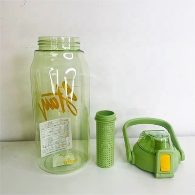 Botella de agua para infusión de frutas de viaje 1000 ml Tritán Deportivo Botella de infusión de bolsas de té de plástico