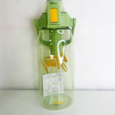 Equipado con recubrimiento anticorrosión 850ml y 1L Flasca de infusión de frutas de Tritán de Corea