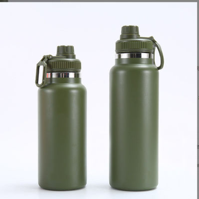 Logotipo personalizado 32 oz / 1L estilo de diseño minimalista botella de agua de acero inoxidable para portátil