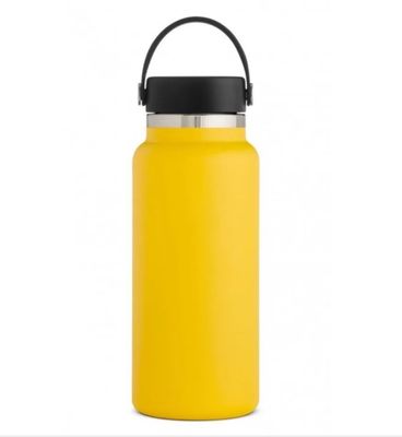 Logotipo personalizado 32 oz / 1L estilo de diseño minimalista botella de agua de acero inoxidable para portátil