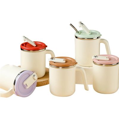 500 ml de taza de café de acero inoxidable boca ancha a prueba de fugas aislada sostenible para acampar