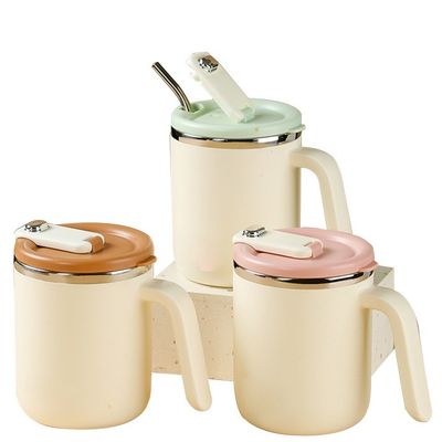 500 ml de taza de café de acero inoxidable boca ancha a prueba de fugas aislada sostenible para acampar