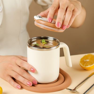 500 ml de taza de café de acero inoxidable boca ancha a prueba de fugas aislada sostenible para acampar