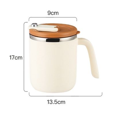 500 ml de taza de café de acero inoxidable boca ancha a prueba de fugas aislada sostenible para acampar