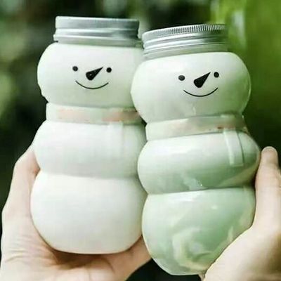 Fiesta ocasión árbol de Navidad en forma de botella de agua 500 ml 300 ml para el café de té de leche