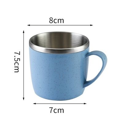 Es un diseño personalizado de una copa de acero inoxidable de 220 ml con prueba de doble plancha.